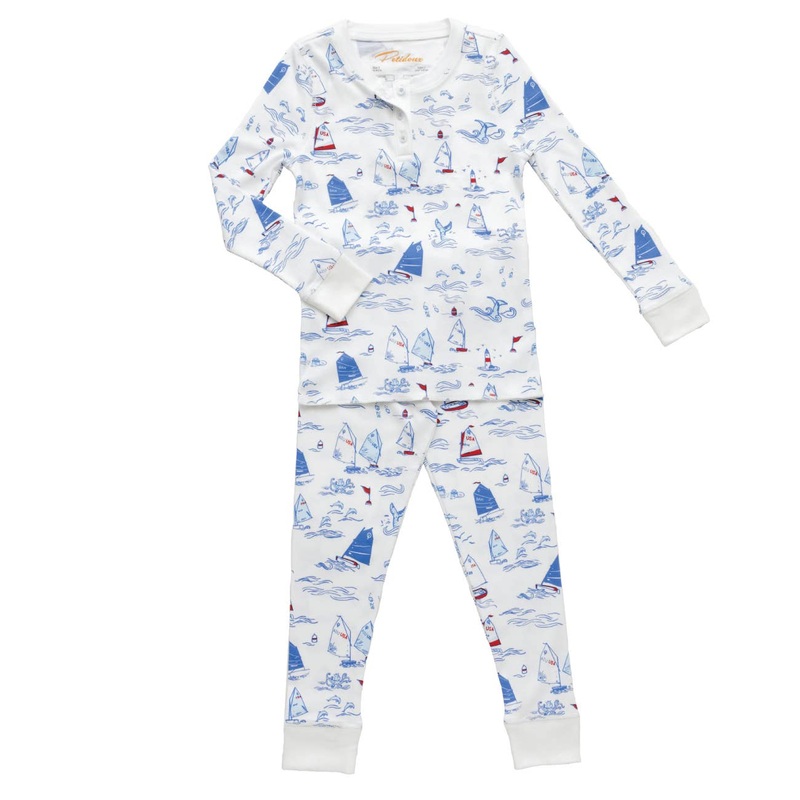 Kids Pajama Regatta Boat Pima Seas the Day