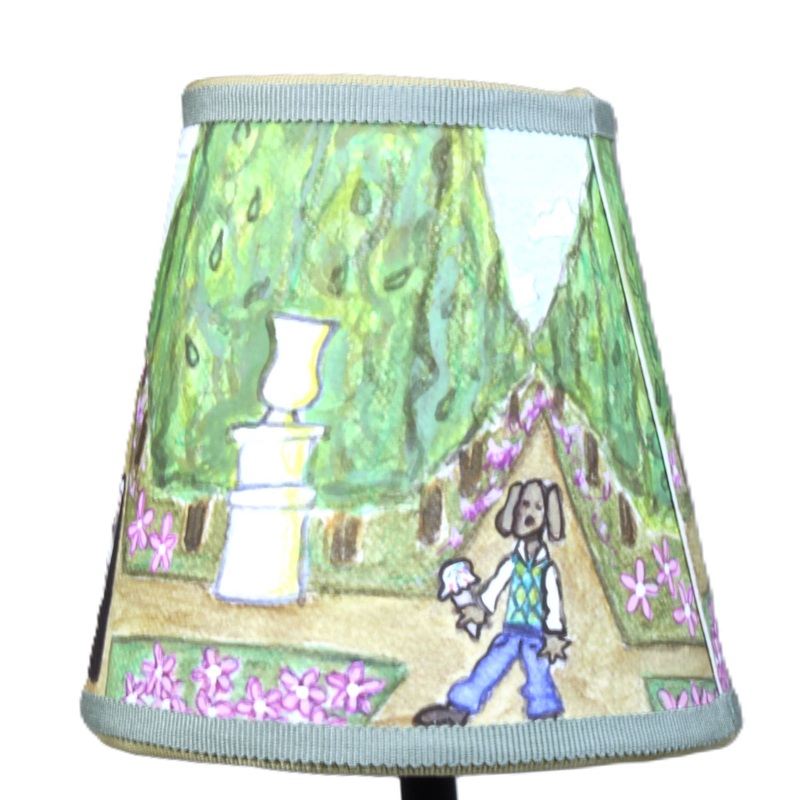 Lampshade Paris Dogs