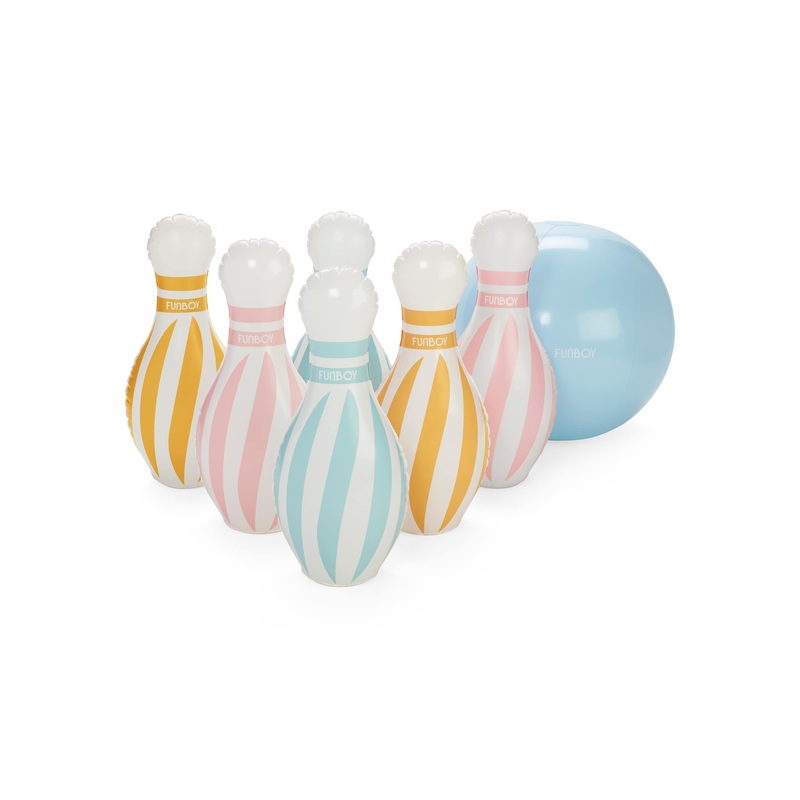 Pastel & Rainbow Backyard Bowling Set