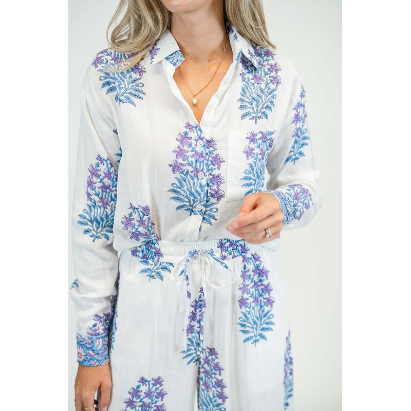 Victoria Dunn Millie Blouse Amethyst
