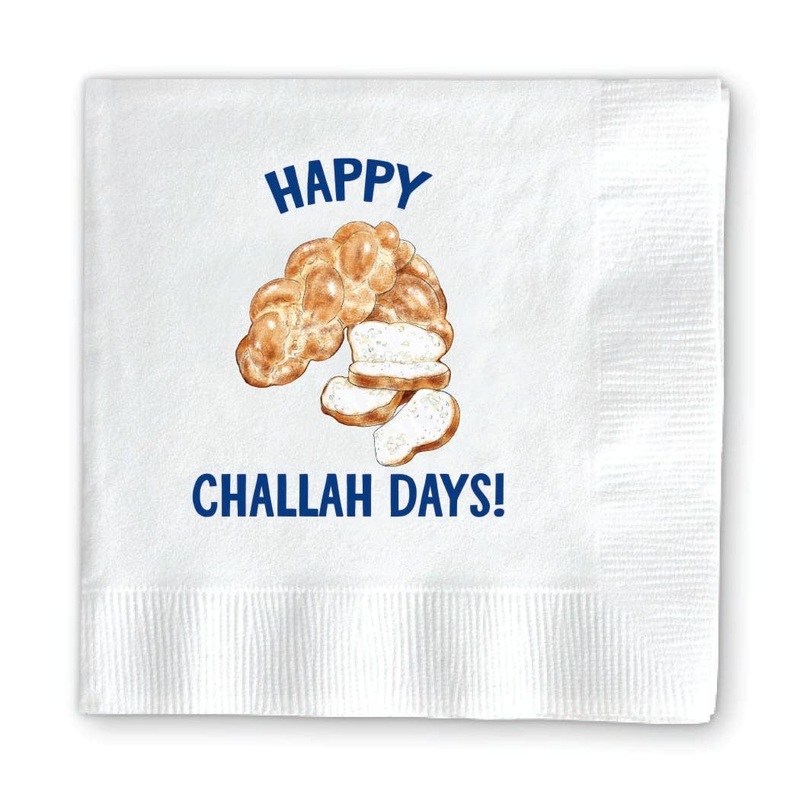 HAPPY CHALLAH DAYS HOLIDAY COCKTAIL NAPKINS