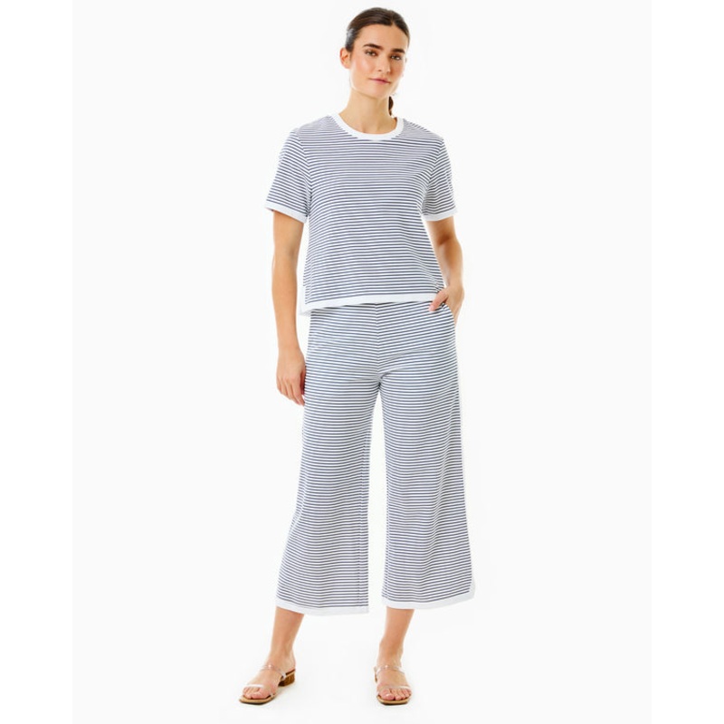 Lennon Pants Navy Stripe