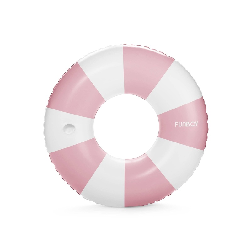 Pink Vintage Stripe Tube Float