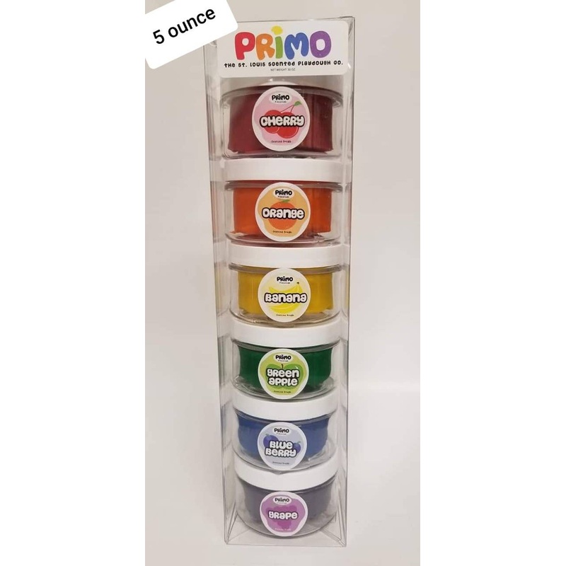 Scented Playdough Rainbow 6-Pack with Fruit Scents (5 ounce)