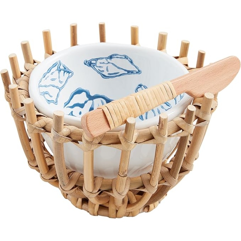 White Sea Woven Tidbit Set