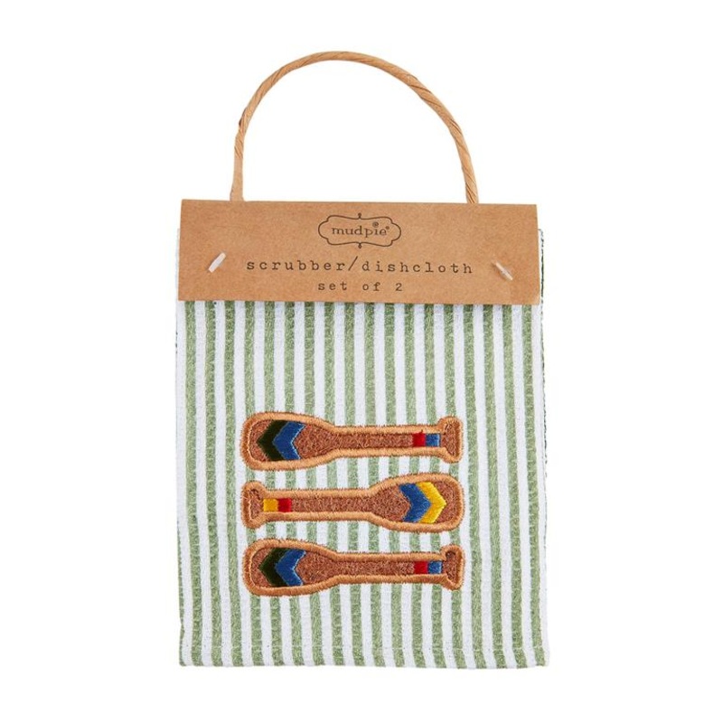 Fish Oar/ Lake Scrub Towel Set