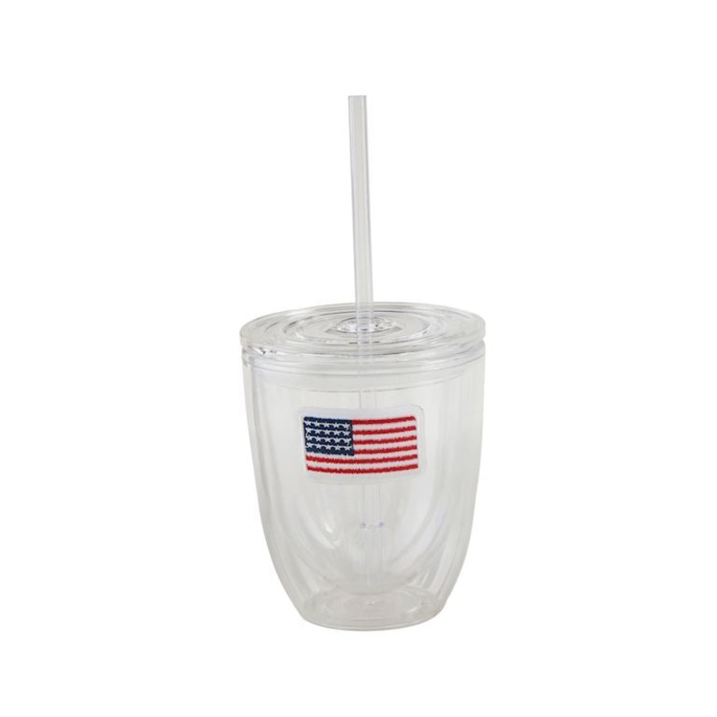 Flag Lake Embroidered Acrylic Tumbler