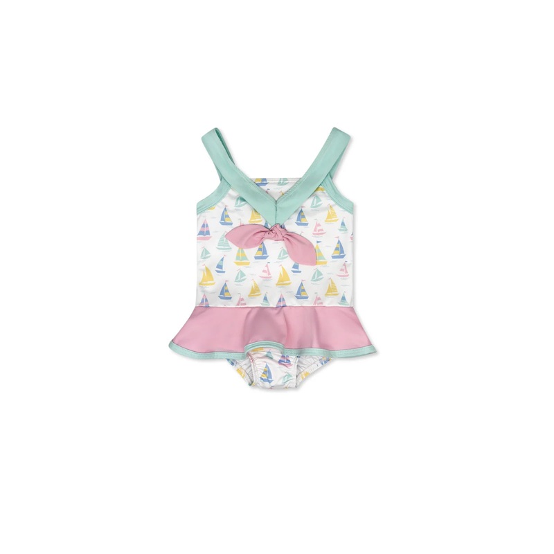 Nora Swimsuit – Seahaven Sailboat, Poolside Pink