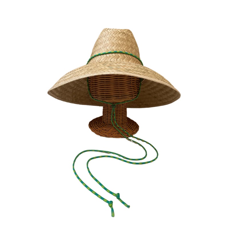 Begonia Sun Hat- Neon Green Lanyard Jade Toggle