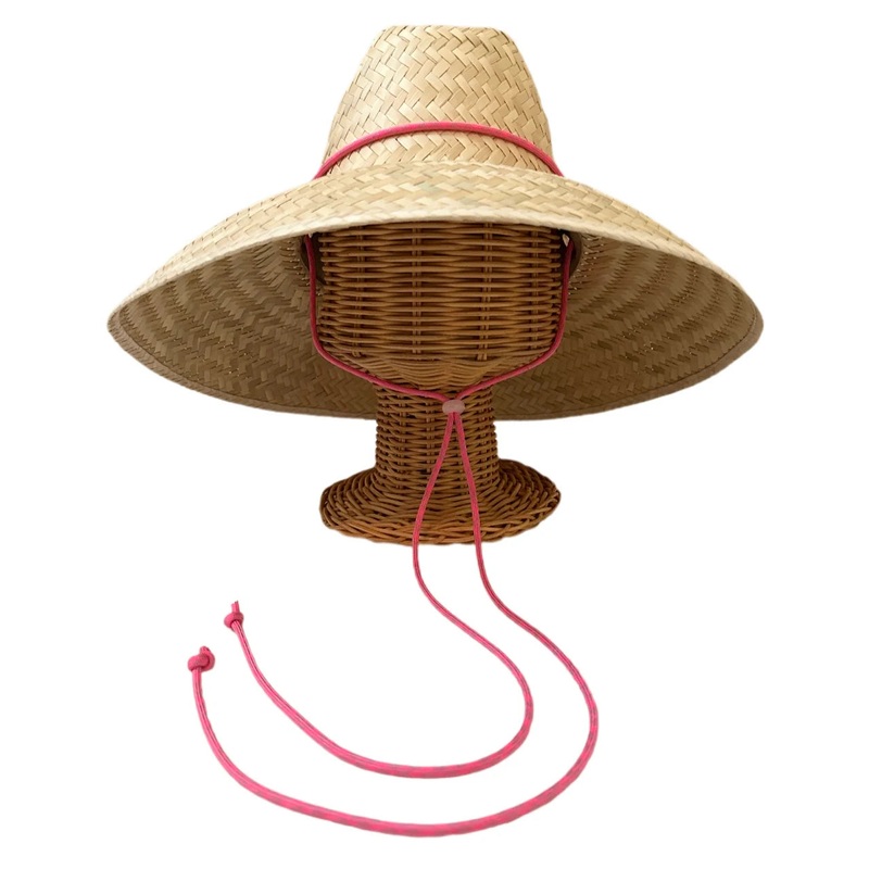 Begonia Sun Hat Neon Pink Lanyard Rose Quartz Toggle