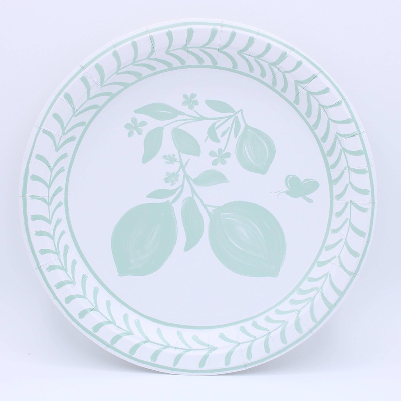 Margarita Josephine Salad and Dessert Plate – 8 per pack in Mint & Santorini