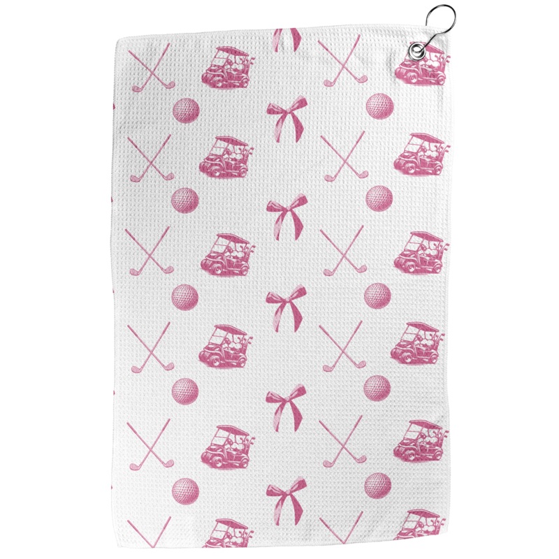 Pink Coquette Golf Towel