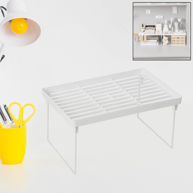Plastic Bathroom Organizer Kitchen Utility Storage Rack (32×19.5 Cm / 1 Pc)