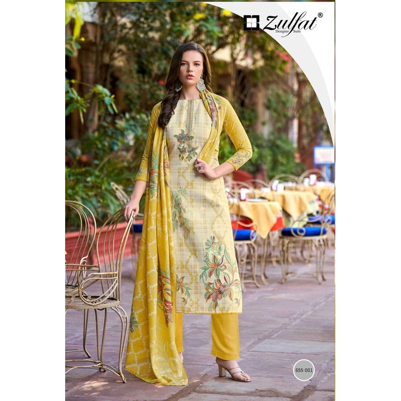 Zulfat Noor Unstitched Salwar Suit 8