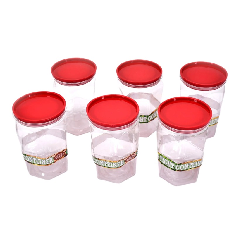 Air Tight Kitchen Storage Container for Rice | Dal | Atta, BPA-Free, Flour | Cereals | Snacks | Stackable | Modular, Round. (Approx – 1100Ml, Set of 2pcs)