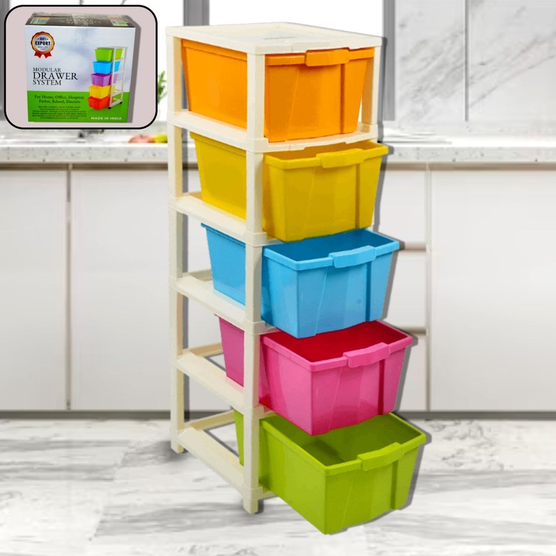 Multipurpose Modular Drawer Organizer Storage Box – 5 Layers