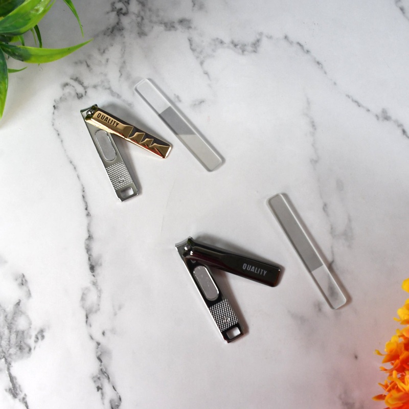 Cute Nail Clipper with Nail Catcher, Nail File – Stainless Steel (1 Pc)