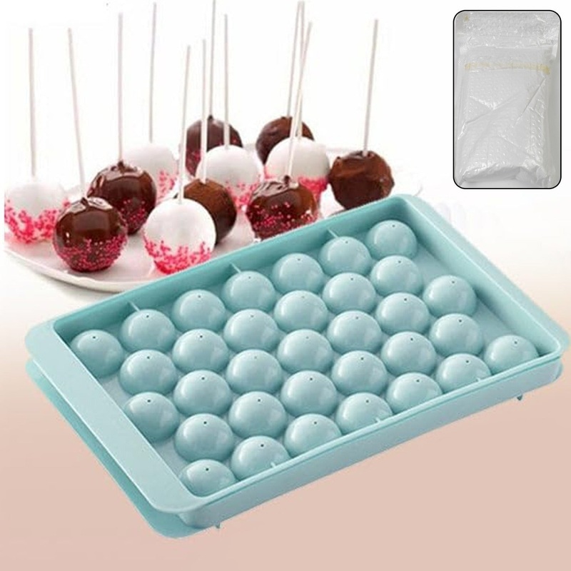 Plastic Round Reusable Ice Cube Ice Ball Mold / Lolli Candy Maker 33 Moulds (16.510 Cm / 1 Pc)