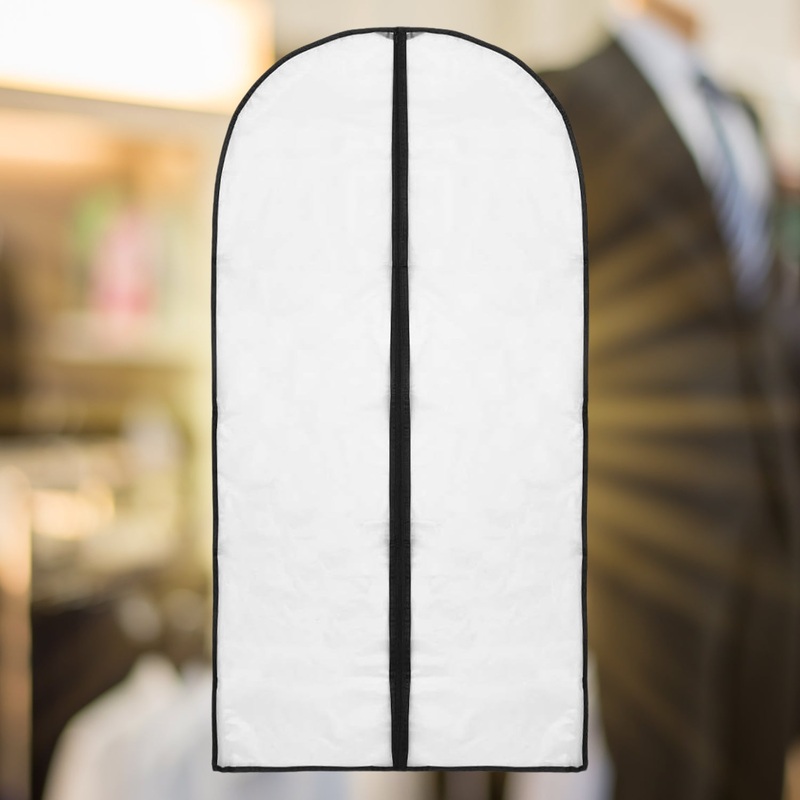 Foldable Non Woven Men’s Coat Blazer Suit Cover (8060 CM / 1 Pc / Black Side Chain Suit Cover)