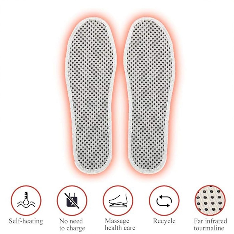 Massage Magnetic Self Heating Insole Shoe, Heating Insole for Women Men – Unisex Warm Insole – Thermal Insoles – Tourmaline Self Heating Shoe Inserts – Warm Shoe Pad (1 Pair)
