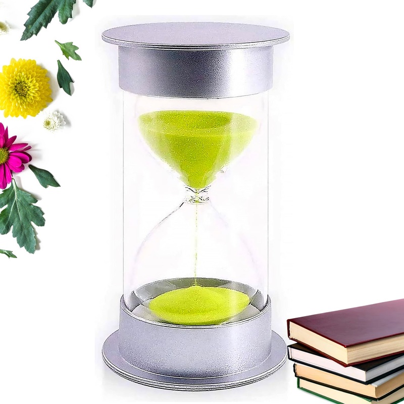 45-Minute Green Sand Timer  Hourglass Time Management Tool for Classroom & Games (Color : Green)