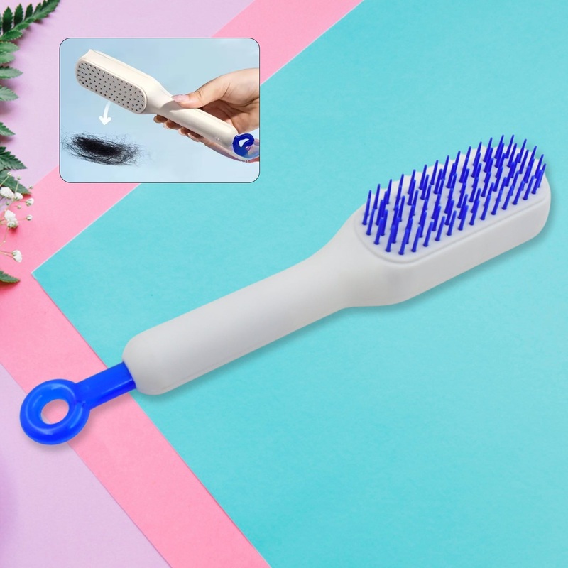 Self-Cleaning Hairbrush  Anti-Static, Detangling, Rotating Massage Comb
