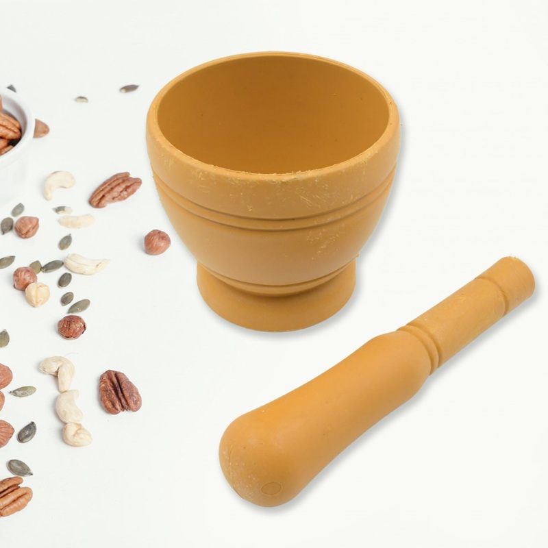 Mortar and Pestle Spice Grinder – Traditional Khalbatta for Kitchen Herb & Spice Preparation