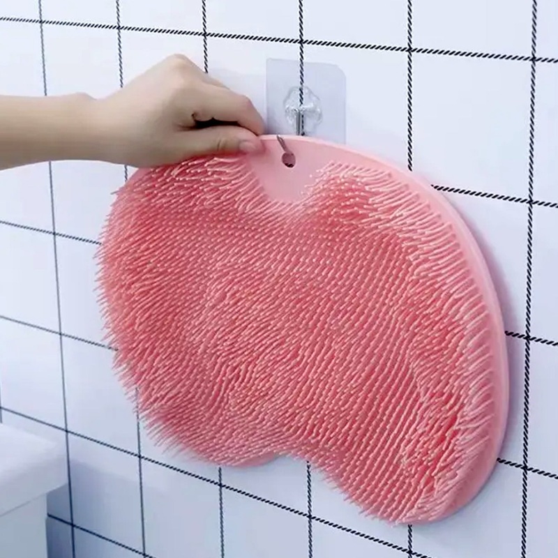 Silicone Bath Massage Cushion  Suction Cup Exfoliating Foot Scrubber & Mat