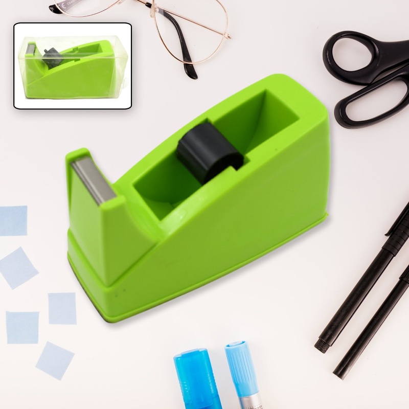 Plastic Tape Dispenser Cutter for Home Office use, Tape Dispenser for Stationary, Tape Cutter Packaging Tape School Supplies (1 pc / 213 Gm)