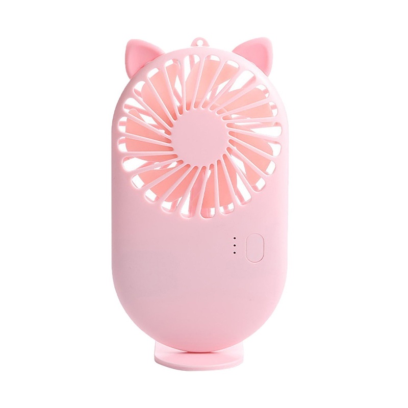 Handheld Mini Fan – USB Personal Fan with Bracket, Pocket-Sized Desktop Fan (Battery Not Included)