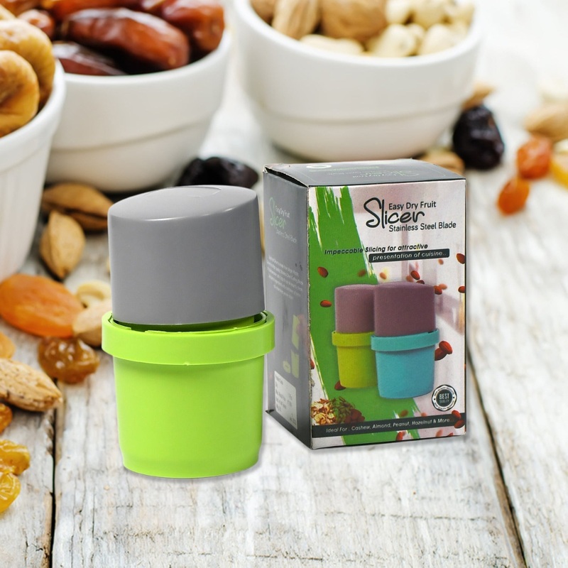 Plastic Dry Fruit and Paper Mill Grinder Slicer – 3-in-1 Blade for Chocolate and Butter, Standard, Multicolor