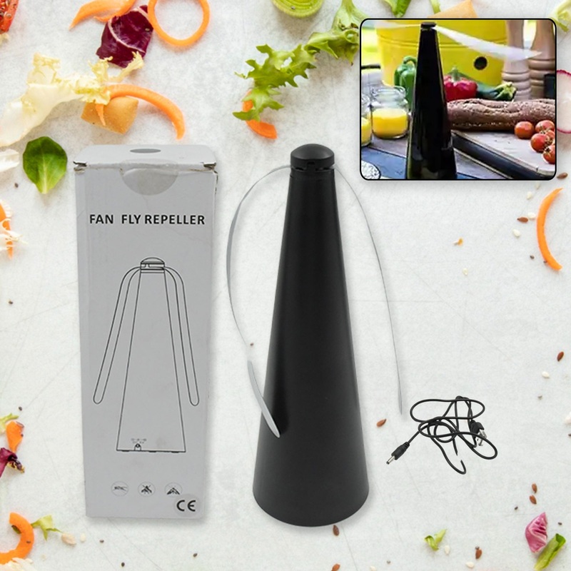 Fly Repellent Fan (Battery & USB) – Tabletop, Indoor/Outdoor, Chemical-Free