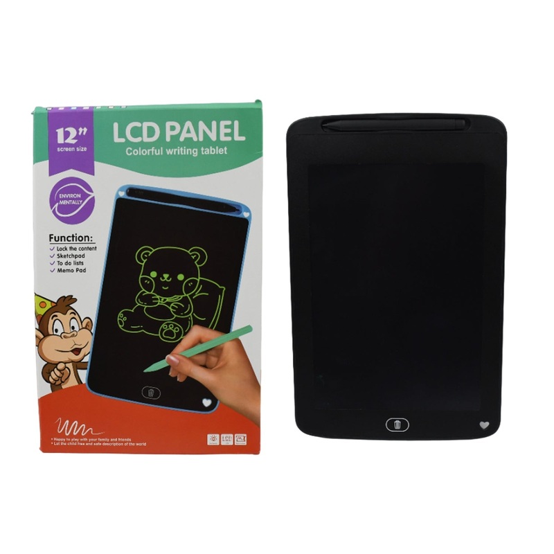 Portable LCD Writing Tablet  12-Inch Digital Notepad for Kids & Notes