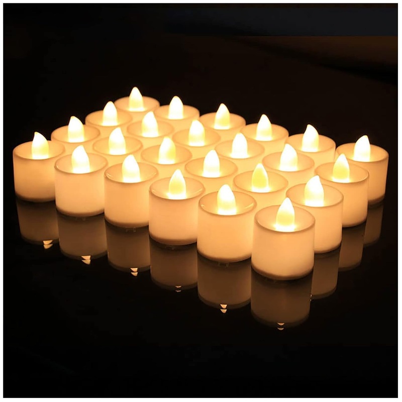 Festival Decorative LED Tealight Candles  Battery Operated for Party, Wedding, Birthday & Gifts (24 Pc Set)