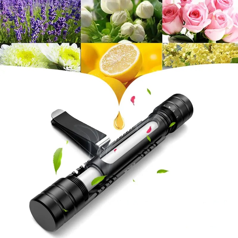 Car Air Perfume For AC Vent – New Long Lasting And Sweet Fragrances with Rotating Flow Control – Magnetic, Ocean, Lavender, Cologne, Lemon – Interior Accessories For Car