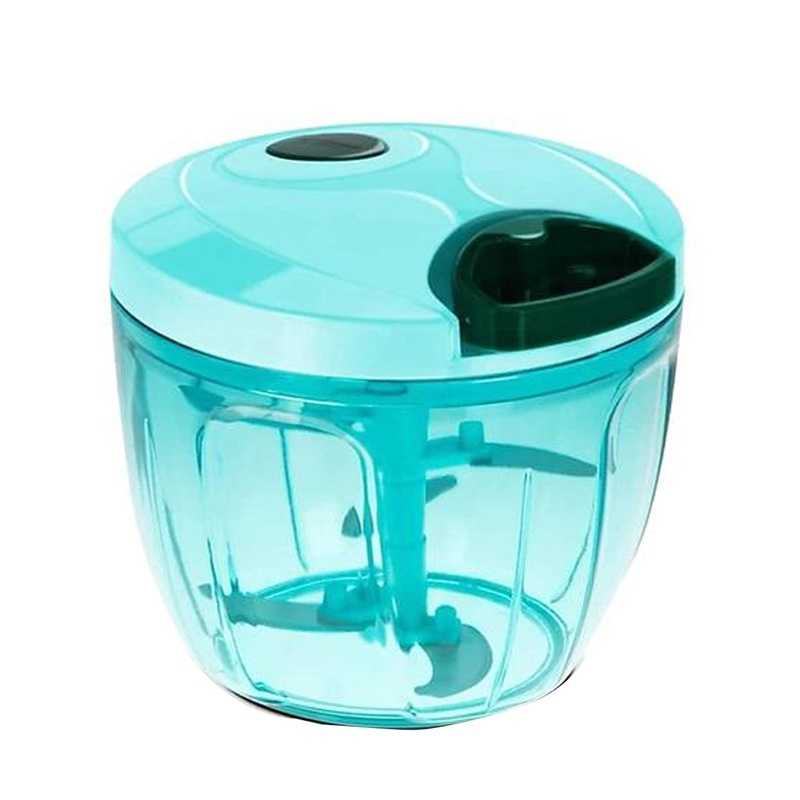 Manual Stainless Steel Vegetable Chopper  Compact, Extra Sharp with 5 Blades