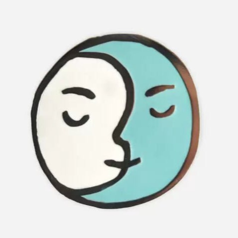 Full Moon Enamel Pin