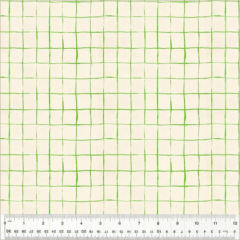 Heather Ross By Hand / Drawn Plaid / Cotton