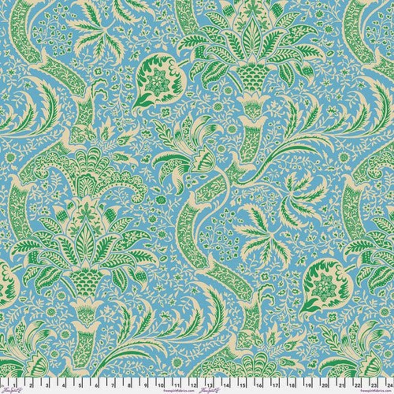 Kaffe x Morris & Co. / Indian / Aqua