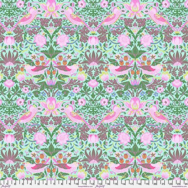 Kaffe x Morris & Co. / Strawberry Thief / Aqua
