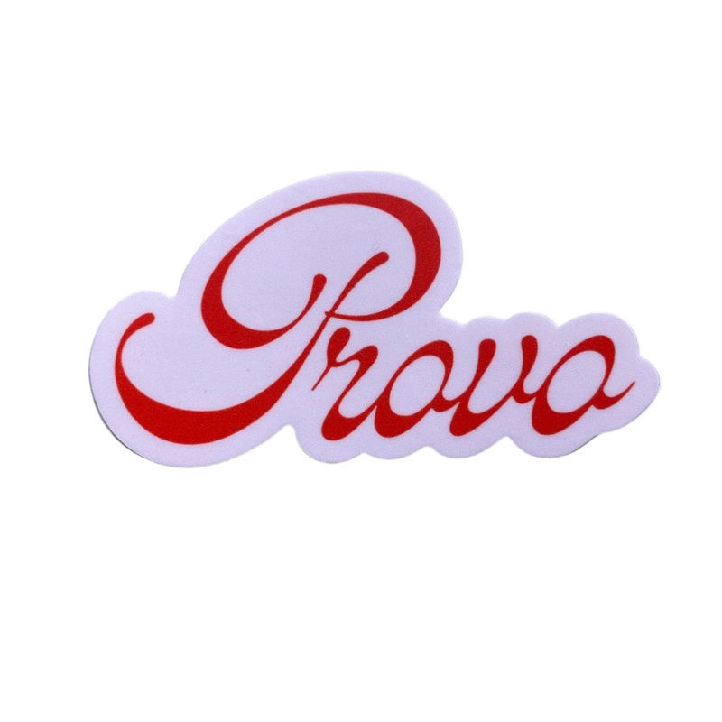 Provo Script Sticker