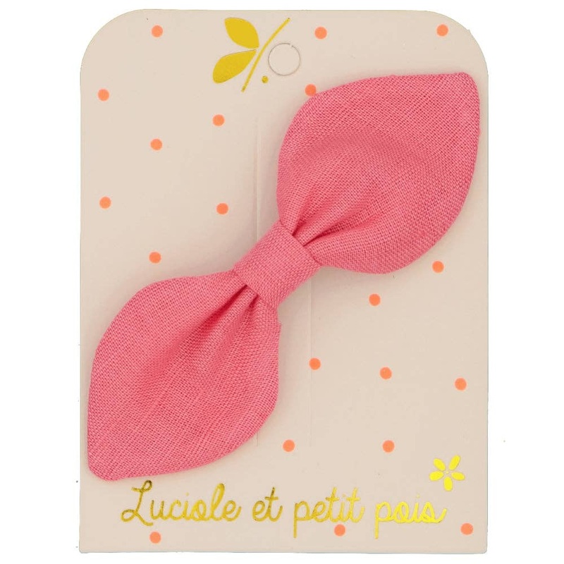 Rabbit Bow Hair Clip – Candy Pink