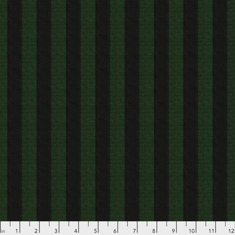 Shot Cotton Wide Stripe / Kiwi
