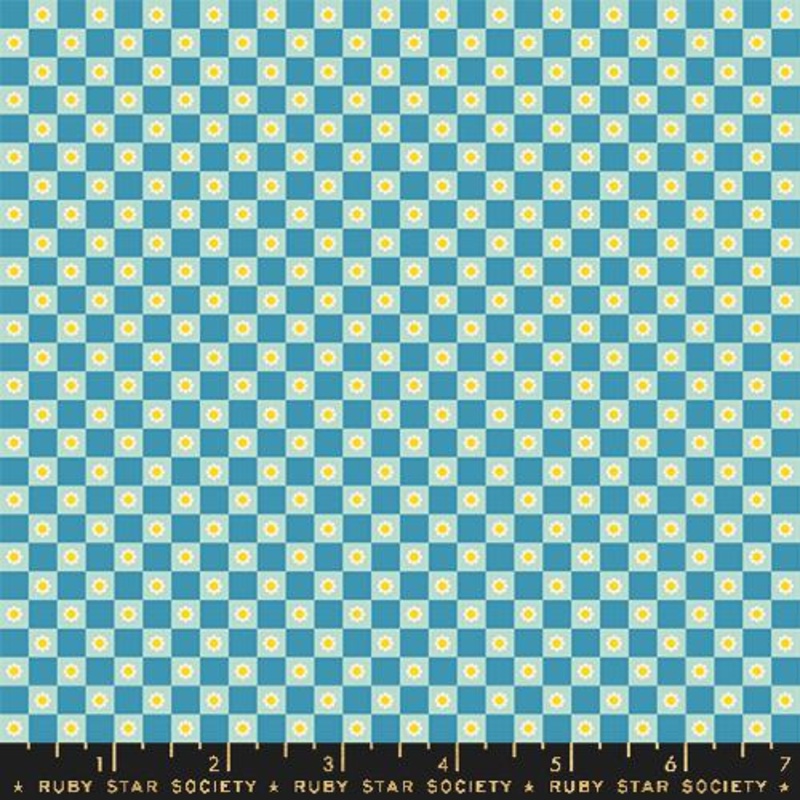 Animal Animal / Flower Checks / Vintage Blue