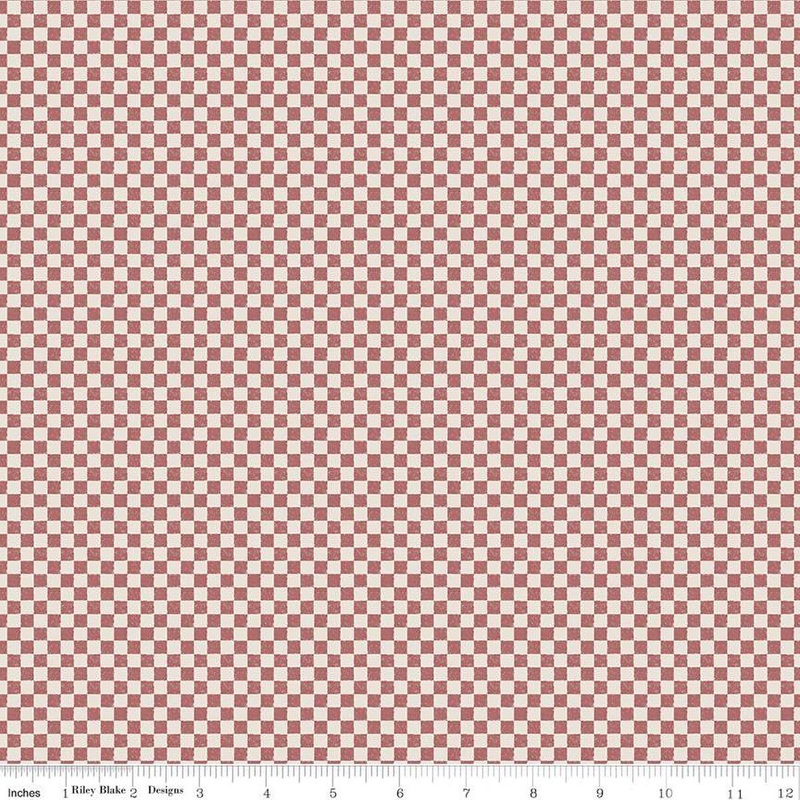 Check Please / 1/4 Check on Ivory / Canyon Rose
