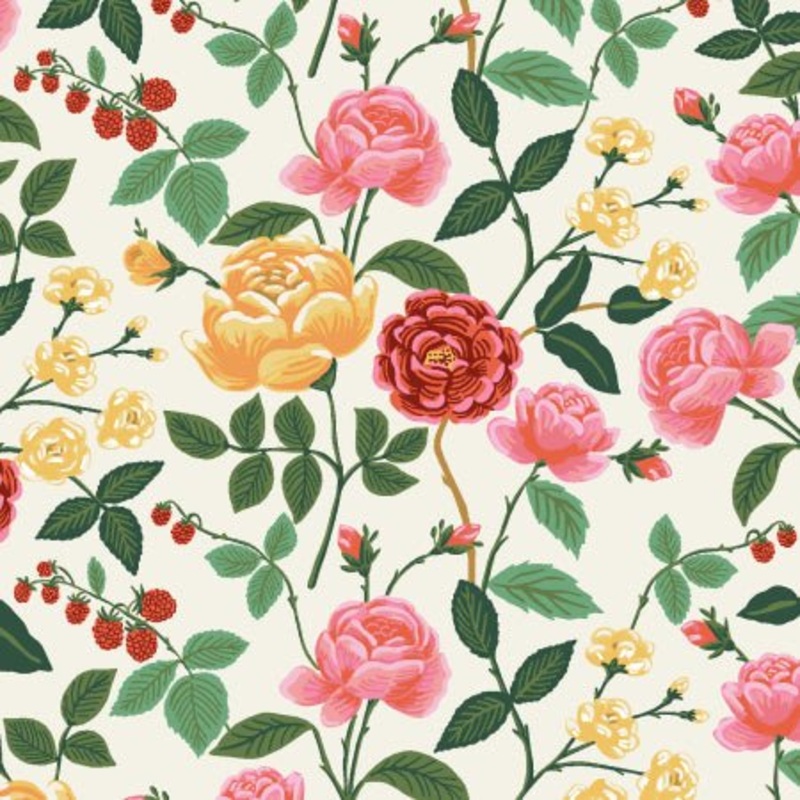 English Rose / Cream Roses / Rayon