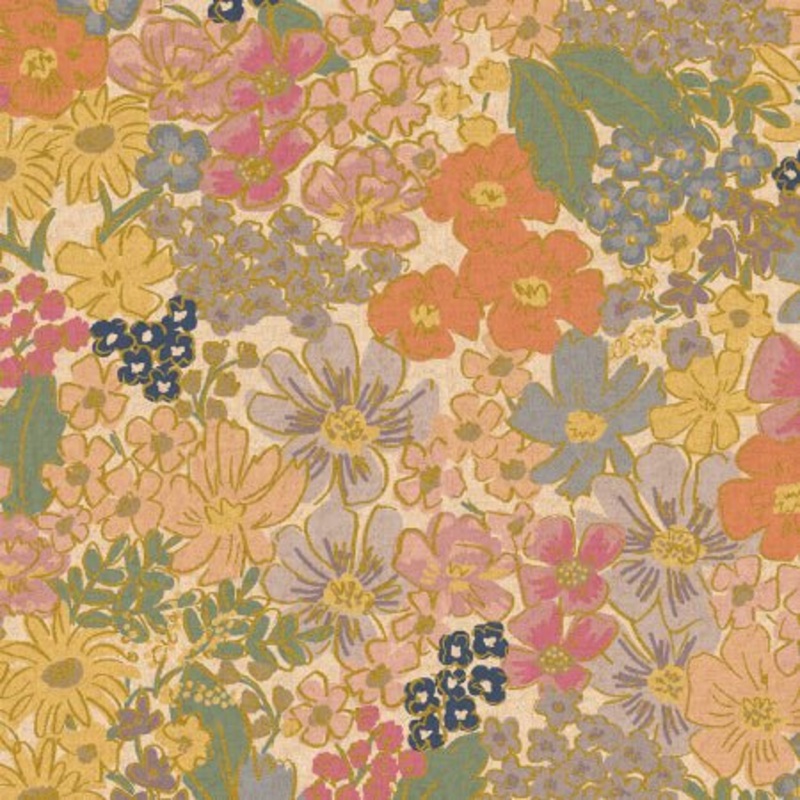 English Rose / Mimi / Blush Metallic Canvas
