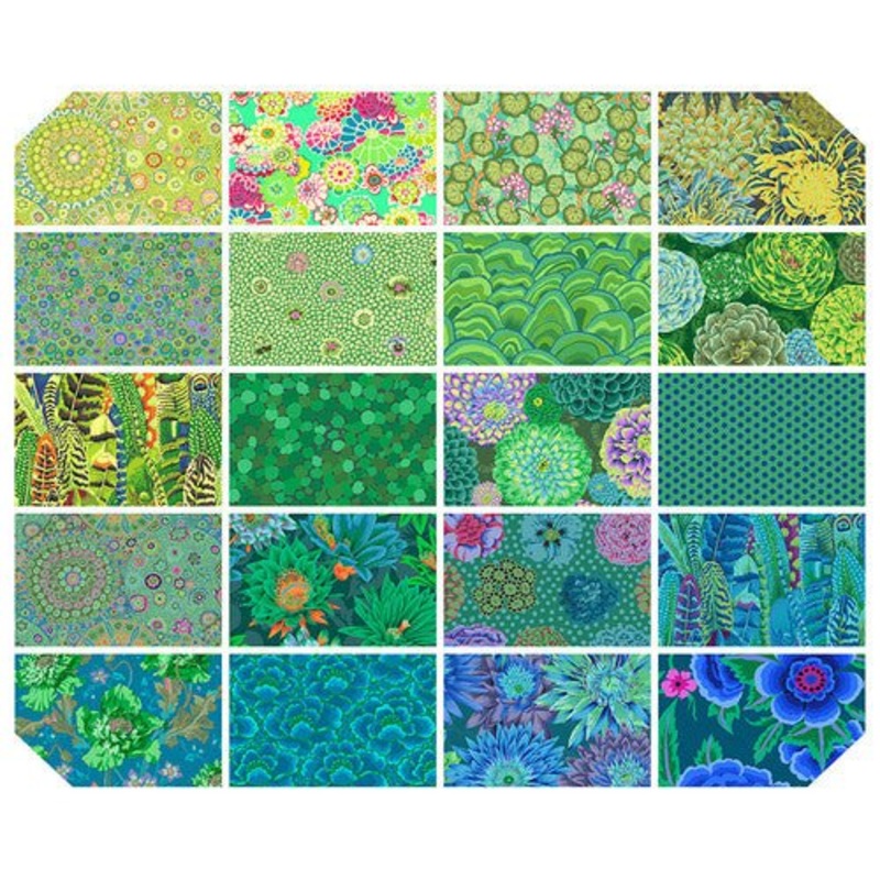 Kaffe Fassett 5 Inch Charm Pack / Tidal