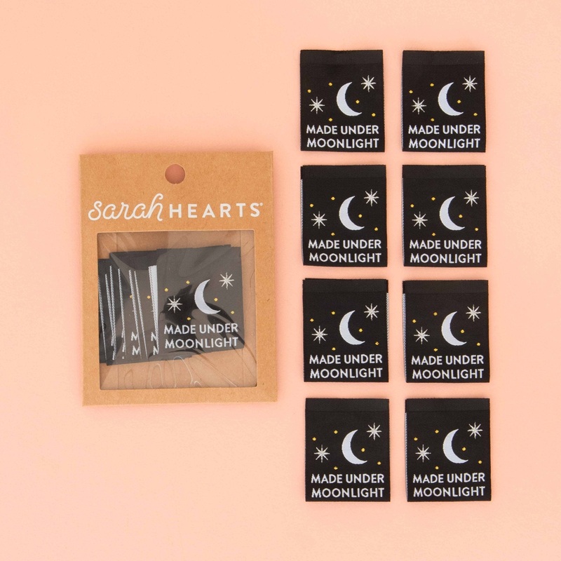 Made Under Moonlight -Sewing Woven Clothing Label Tags