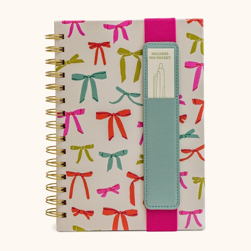 Put A Bow On It Oliver Notebook with Pen Pocket